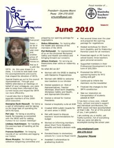 SRTA Newsletter June 2010